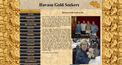 Desktop Screenshot of havasugoldseekers.com