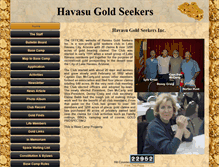 Tablet Screenshot of havasugoldseekers.com